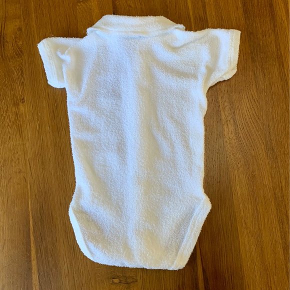BONDS AUSTRALIA Vintage Baby Romper 6-9 Mos 0 White Playsuit Terry Cloth NEW - Picture 2 of 8